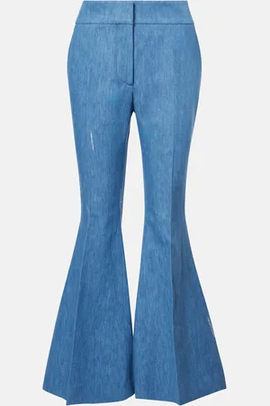 GABRIELA HEARST Pantalon évasé Marsh en coton et lin