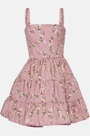 Agua by Agua Bendita Robe Lima Wisteria en coton à fleurs