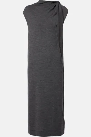Jil Sander Robe midi en laine