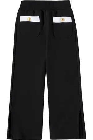Balmain Pantalon de survêtement en coton à logo