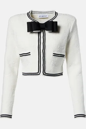 Self-Portrait Cardigan en jacquard