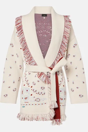 Alanui Cardigan cache-cœur Bandana en cachemire