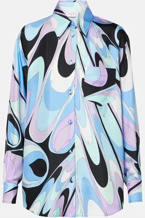 Puccini Chemise de pyjama en soie imprimée