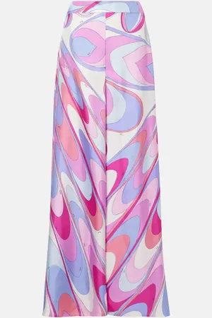 Puccini Pantalon ample Iride en soie