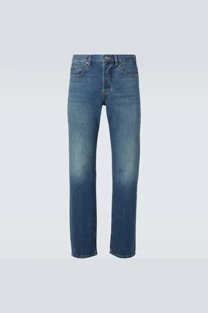 Frame Jean droit The Straight à taille mi-haute