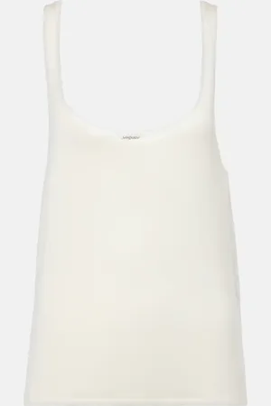 Saint Laurent Top en cachemire, laine et soie
