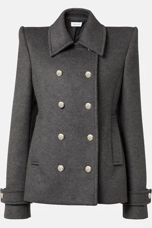 Alexander McQueen Caban en laine et cachemire