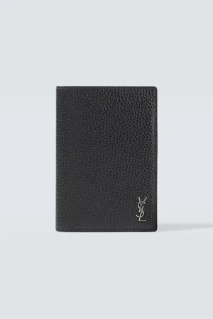 Saint Laurent Protège-passeport en cuir