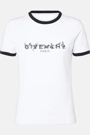 Givenchy T-shirt Ringer imprimé en coton mélangé
