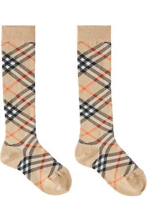 Burberry Chaussettes Burberry Check en coton