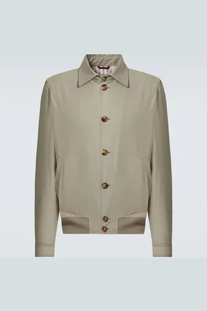 Brunello Cucinelli Veste bomber en coton mélangé