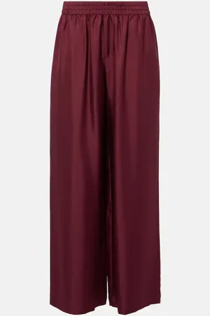 Lisa Yang Pantalon ample en satin de soie