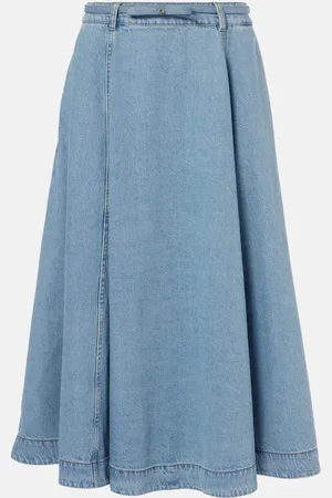 ZIMMERMANN Jupe midi Crush Denim Full