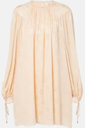 Chloé Chloé Robe en jacquard de soie à fleurs