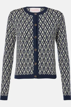 VALENTINO Cardigan Toute La V en laine vierge