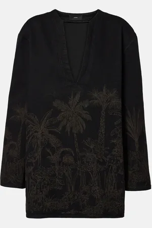Alanui Top Jungle Toile De Jouy en coton