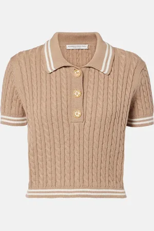 Alessandra Rich Polo raccourci en coton