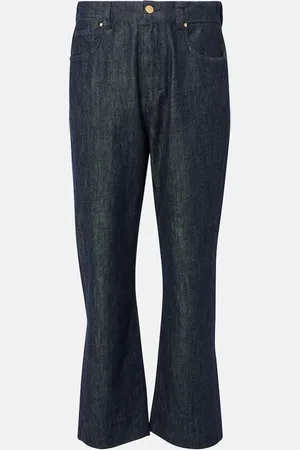 Max Mara Jean droit Terra à taille haute