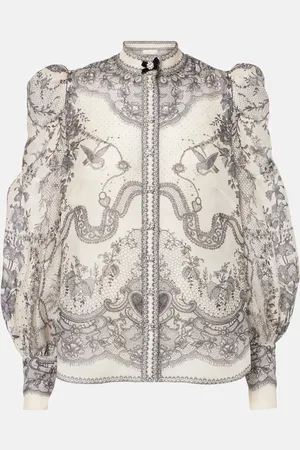 ZIMMERMANN Blouse Crush Body en lin et soie