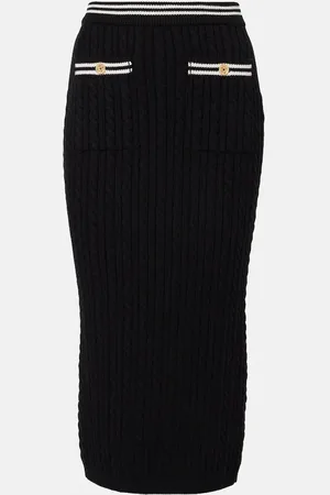 Alessandra Rich Jupe midi en coton