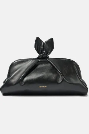 Aquazzura Pochette Bow Tie Small en cuir
