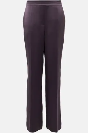 Joseph Pantalon ample Tova en satin de soie