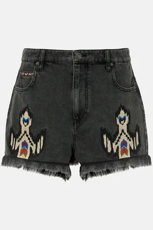 Marant Etoile Short Lesia brodé en jean