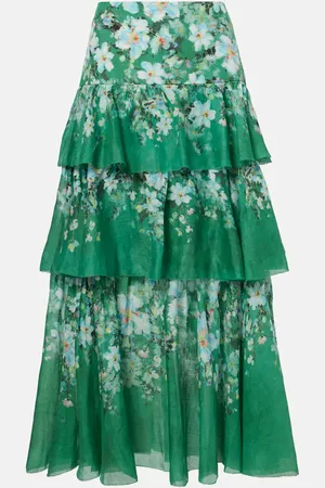 ZIMMERMANN Jupe midi Everley en ramie