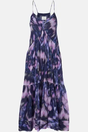 Marant Etoile Robe longue Sabba imprimée en coton