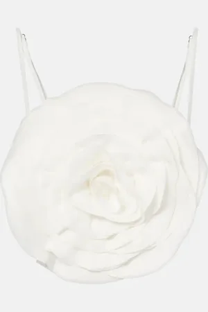 BLUMARINE Top raccourci à fleurs