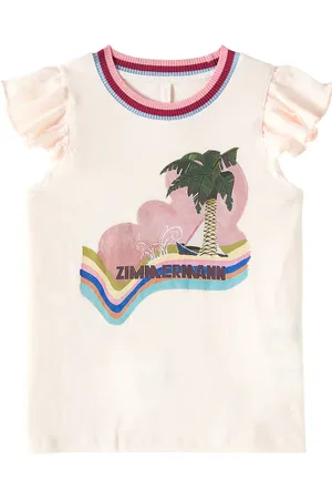ZIMMERMANN T-shirt Everley en lin et coton