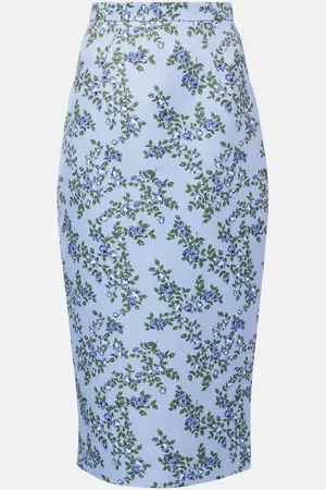 EMILIA WICKSTEAD Jupe midi Lorelei à fleurs