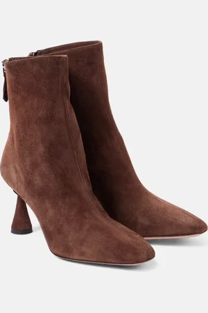 Aquazzura Bottines Amore 75 en daim
