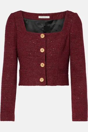 Alessandra Rich Veste en tweed à sequins