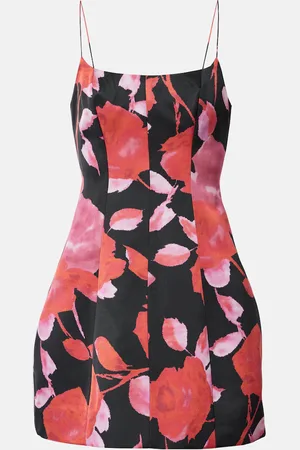 BLUMARINE Robe imprimée en satin