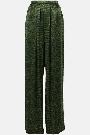 Balenciaga Pantalon ample imprimé en soie