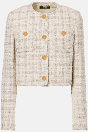 VERSACE Veste Medusa en tweed