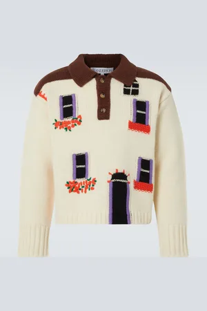 J.W.Anderson Polo House intarsia en laine