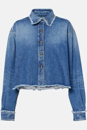 Alanui Surchemise raccourcie en denim