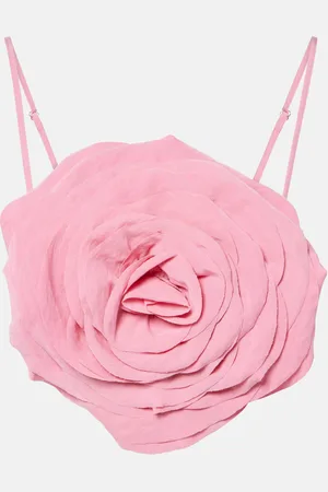 BLUMARINE Top raccourci à fleurs