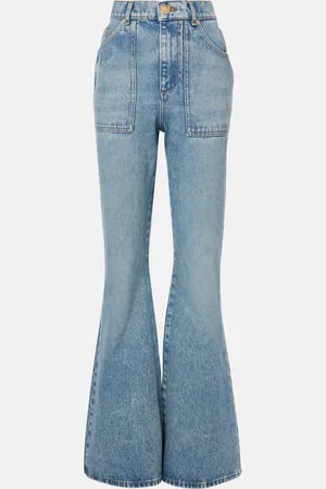 Balmain Jean flare à taille haute