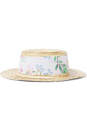 PATACHOU Chapeau en paille à fleurs
