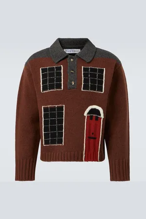 J.W.Anderson Polo House intarsia en laine