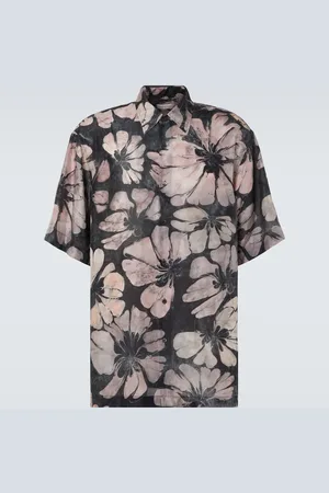 DRIES VAN NOTEN Chemise en soie à fleurs
