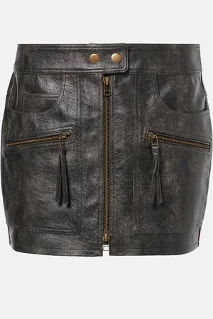Marant Etoile Mini-jupe Claudine en cuir synthétique