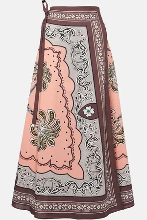 La DoubleJ Jupe longue Flipper en coton imprimé