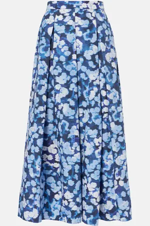 Erdem Jupe midi plissée en coton