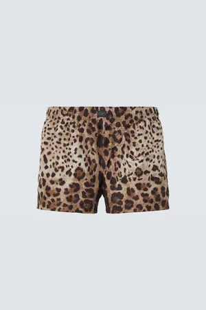 Dolce & Gabbana Short de bain à motif léopard