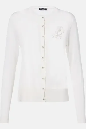 Dolce & Gabbana Cardigan en soie à fleurs