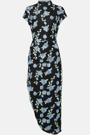 ROTATE Robe midi asymétrique